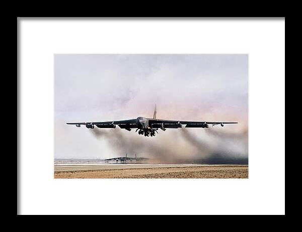 Aviation Framed Print featuring the digital art Desert Storm Delivery by Peter Chilelli