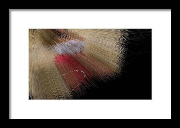 Vorotrans Framed Print featuring the digital art Desert Strawberry Hunter Angel by Stephane Poirier