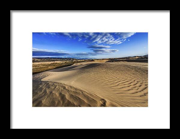 Desert Texture Framed Print featuring the photograph Desert Texture by Chad Dutson