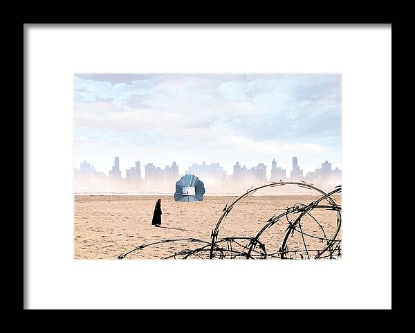 Desert Framed Print featuring the digital art Desert World by Rick Mosher