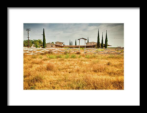 Hdr Framed Print featuring the photograph Deserted Horse Stables by Connie Cooper-Edwards