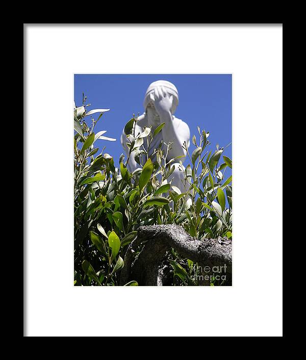 Cemetery Framed Print featuring the photograph Despair by Cynthia Marcopulos