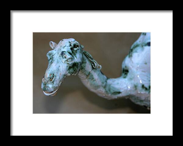 Camel Framed Print featuring the sculpture Detail camel by Tom Smith