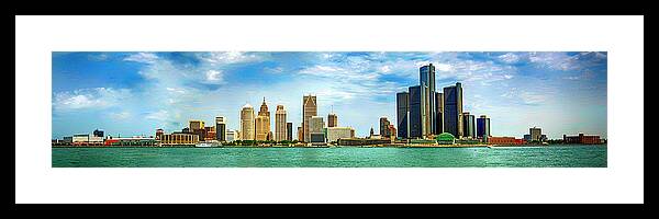 Detroit Framed Print featuring the photograph Detroit City Michigan by Chris Smith