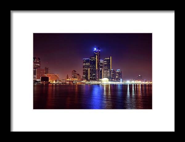 Detroit Framed Print featuring the photograph Detroit Skyline 4 by Gordon Dean II