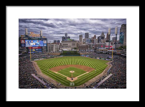 Detroit Tigers Framed Print featuring the photograph Detroit Tigers Comerica Park 4837 by David Haskett II