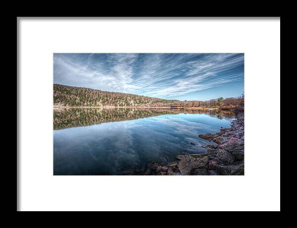 Devils Lake Framed Print featuring the photograph Devils Lake by Brad Bellisle