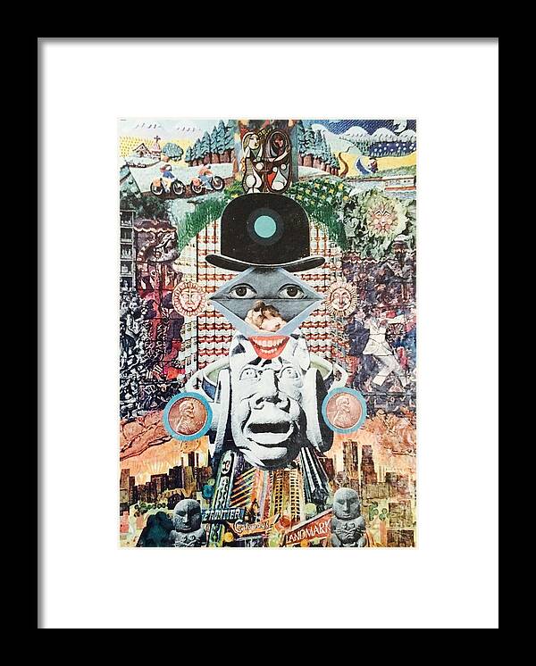 Surreal Framed Print featuring the mixed media Diamond Head by Douglas Fromm