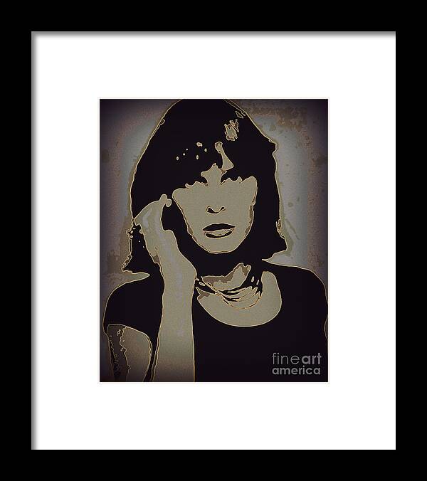 Portrait Framed Print featuring the photograph Diane by Diane montana Jansson