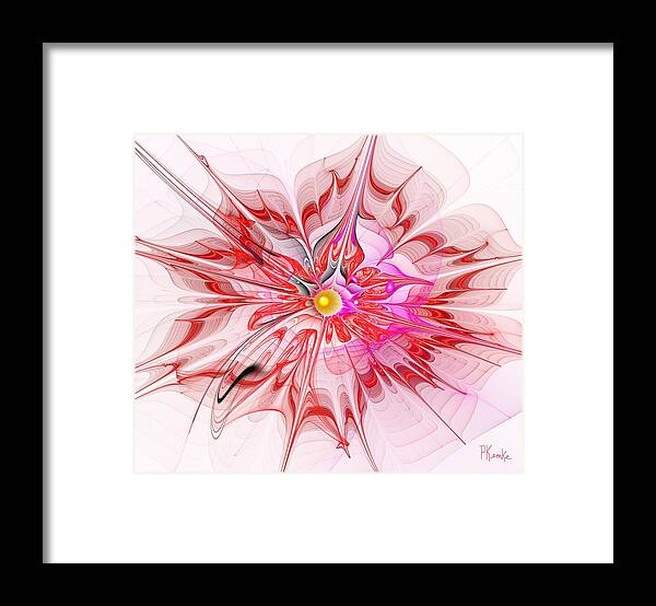 Abstract Framed Print featuring the digital art Diaphanous Dreams by Patricia Kemke