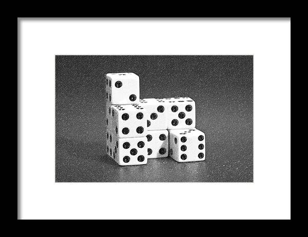 Dice Framed Print featuring the photograph Dice Cubes I by Tom Mc Nemar