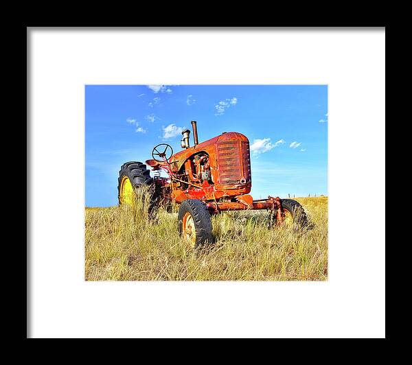 Red Framed Print featuring the photograph Diesel Red by Amanda Smith