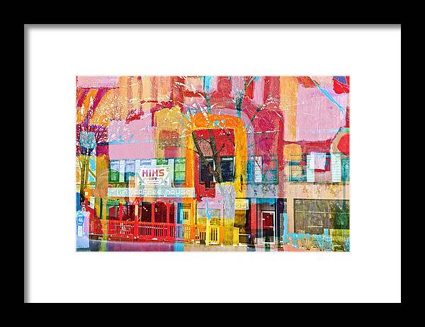Abstract Framed Print featuring the photograph Diner Corner by Susan Stone