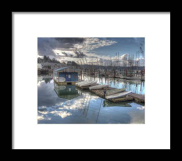Dingies Framed Print featuring the photograph Dinghies For Rent by Thom Zehrfeld