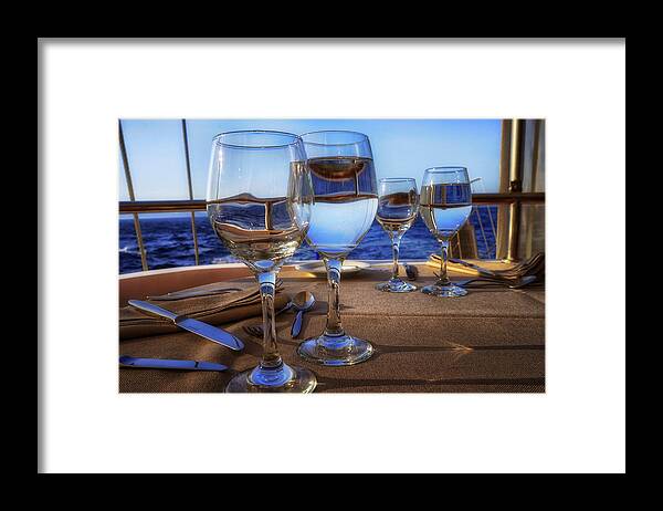 Travel Framed Print featuring the photograph Dinner Ahoy by Pamela Steege