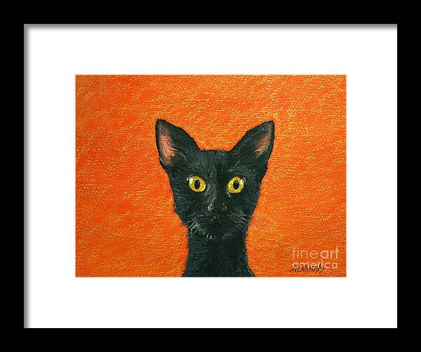 Dinner Framed Print featuring the painting Dinner? by Marna Edwards Flavell
