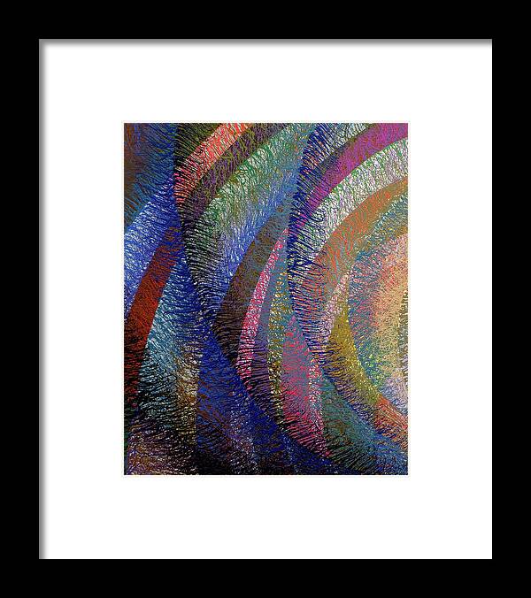 Color Framed Print featuring the painting Dipole Number One D by Stephen Mauldin