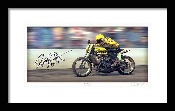 Motorcycle Framed Print featuring the photograph Dirt SPEED by Lar Matre