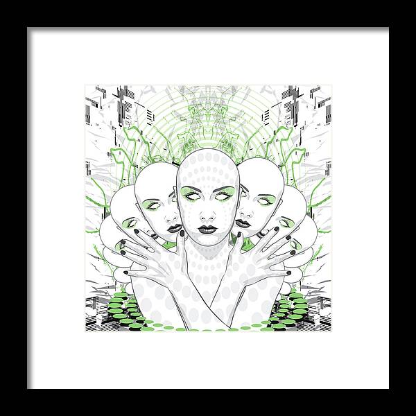 Disguise Framed Print featuring the digital art Disguise by Jason Casteel