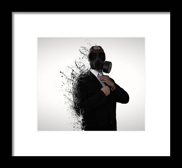 Gas Framed Print featuring the photograph Dissolution of man by Nicklas Gustafsson
