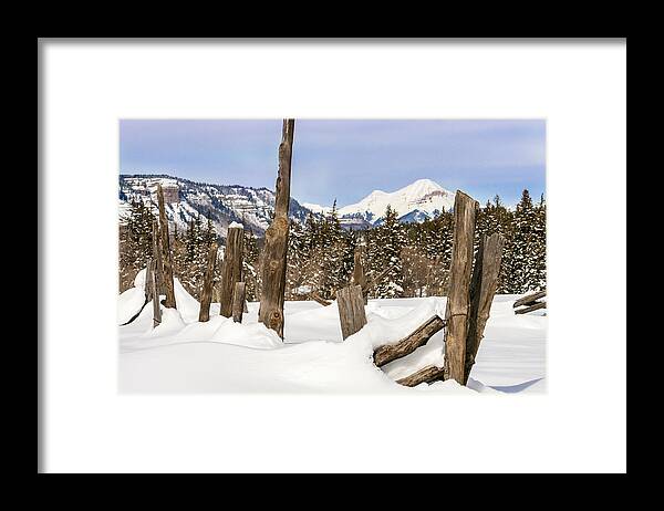 Engineer Mountain Framed Print featuring the photograph Distant Engineer by Jen Manganello