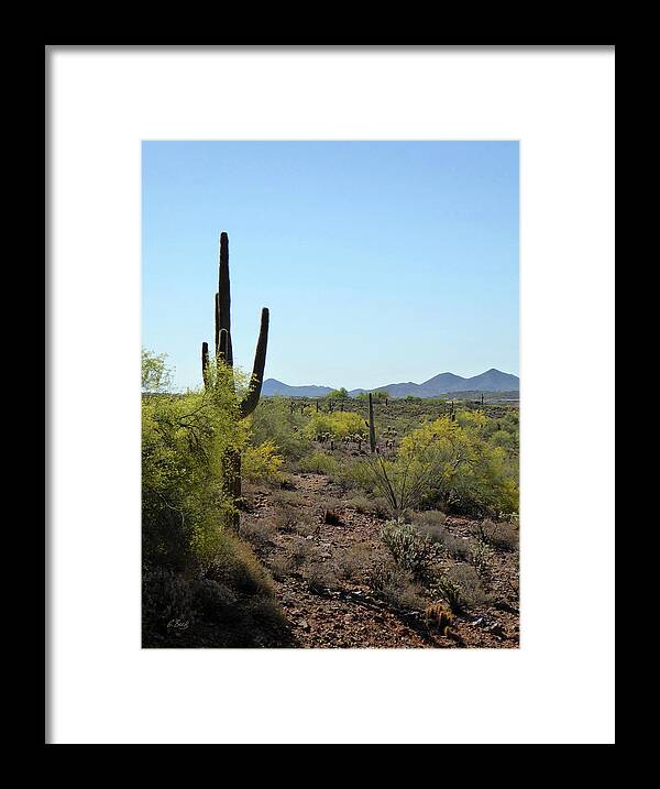 Arizona Framed Print featuring the photograph Distant Hills by Gordon Beck