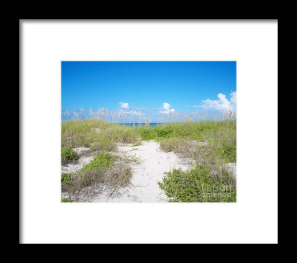Florida Framed Print featuring the photograph Distant Sea by Chris Andruskiewicz