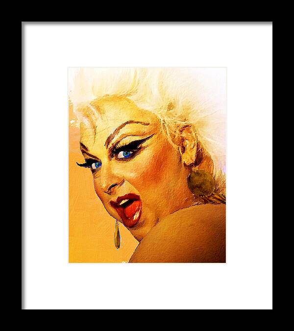 Divine Framed Print featuring the painting Divine 1 by Tony Rubino