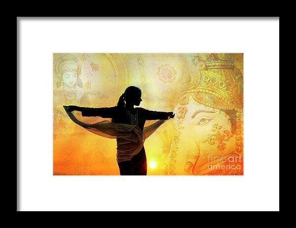 Indian Girl Framed Print featuring the photograph Divine Dance by Tim Gainey