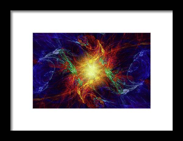 Divine Moment Framed Print featuring the digital art Divine Moment by Kenneth Armand Johnson