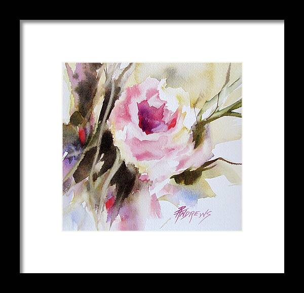 Flower Framed Print featuring the painting Divine by Rae Andrews
