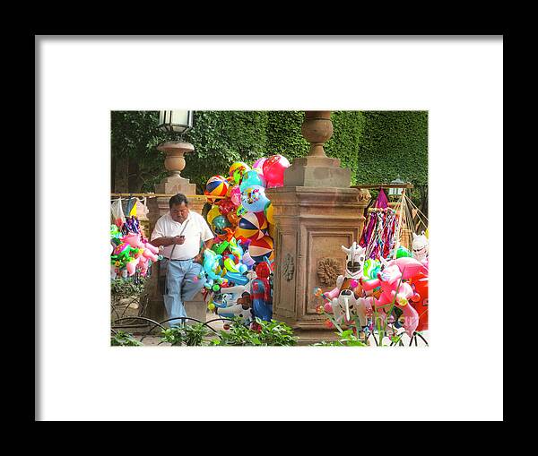 Balloons Framed Print featuring the photograph Do I have Balloons by Barry Weiss