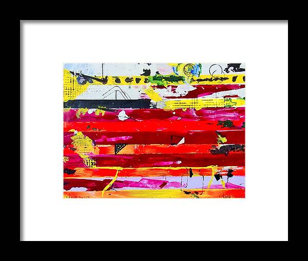 Featured Art Framed Print featuring the painting Do Not Bend by Michael Dillon