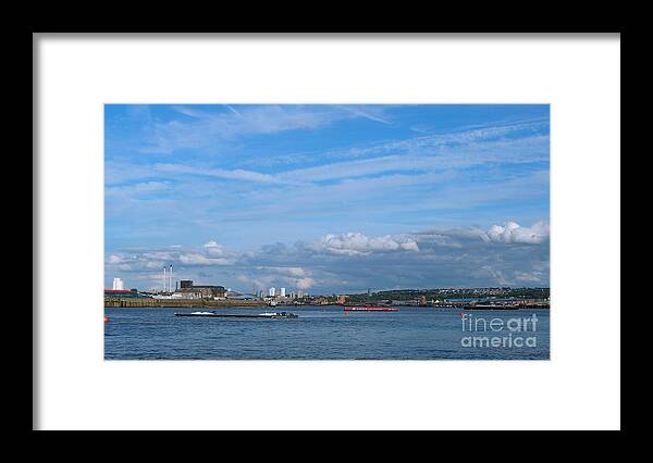 Photography Framed Print featuring the photograph Docklands and skyline by Francesca Mackenney