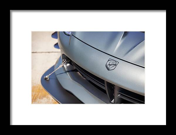 American Framed Print featuring the photograph #Dodge #ACR #Viper #Print by ItzKirb Photography