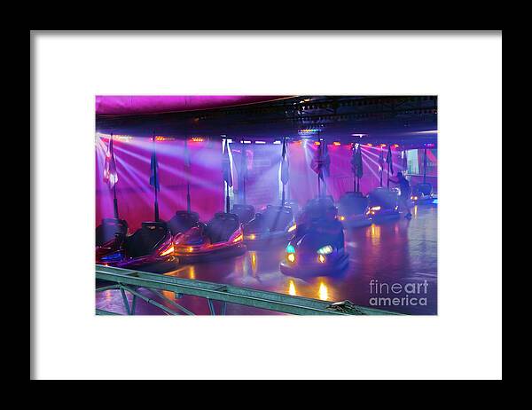 Bumper Cars Framed Print featuring the photograph Dodgems by Terri Waters
