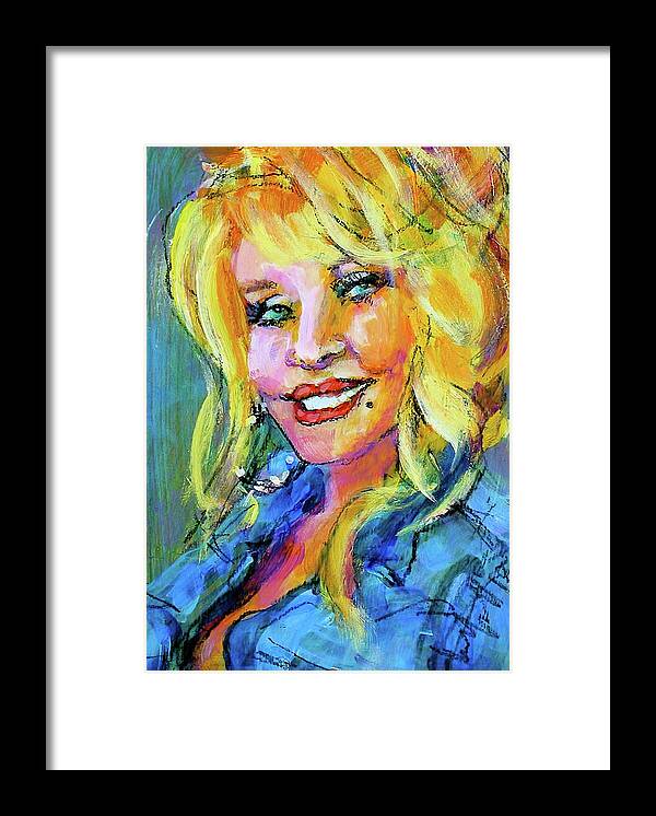 Painting Framed Print featuring the painting Dolly by Les Leffingwell