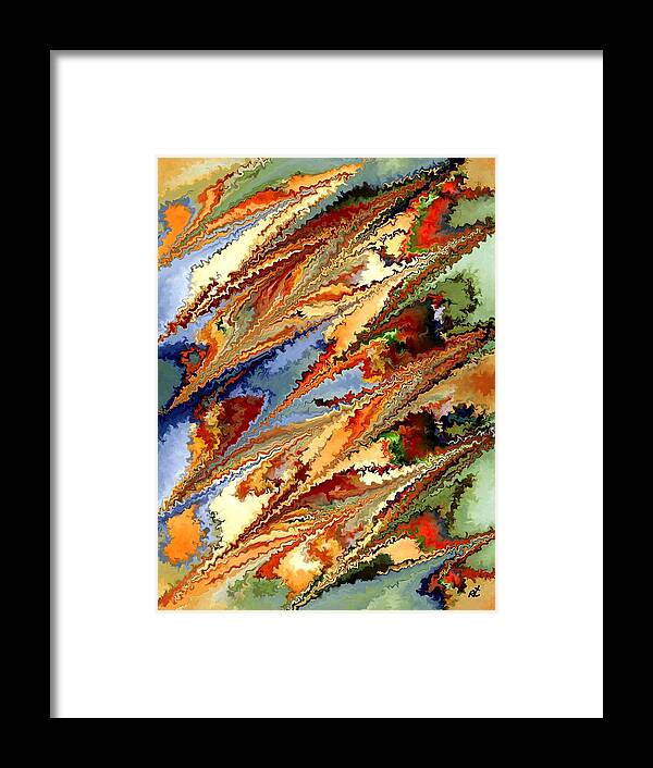 Contemporary Framed Print featuring the painting Dolphins by Rafi Talby