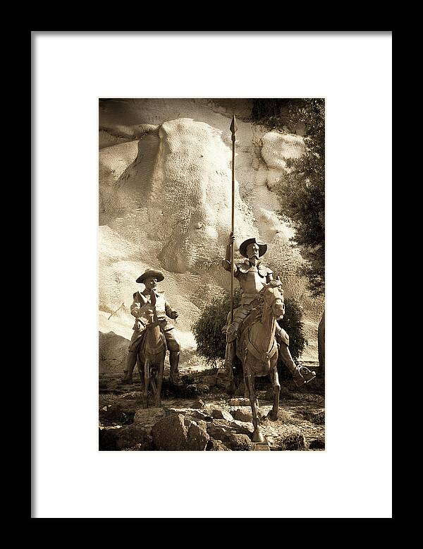 Don Quixote Framed Print featuring the photograph Don Quixote of La Mancha by Tatiana Travelways