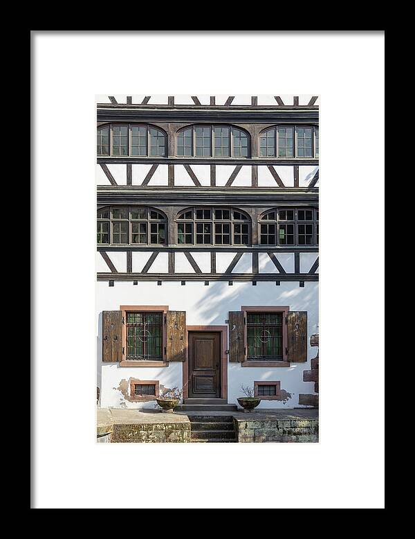 Alsace Framed Print featuring the photograph Door and Windows by Teresa Mucha