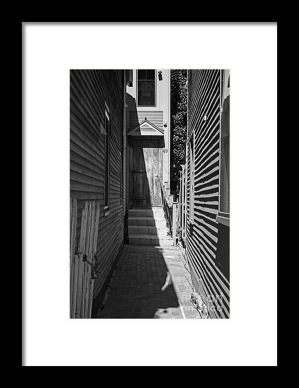 Alley Framed Print featuring the photograph Door in an Alley by Kevin Fortier
