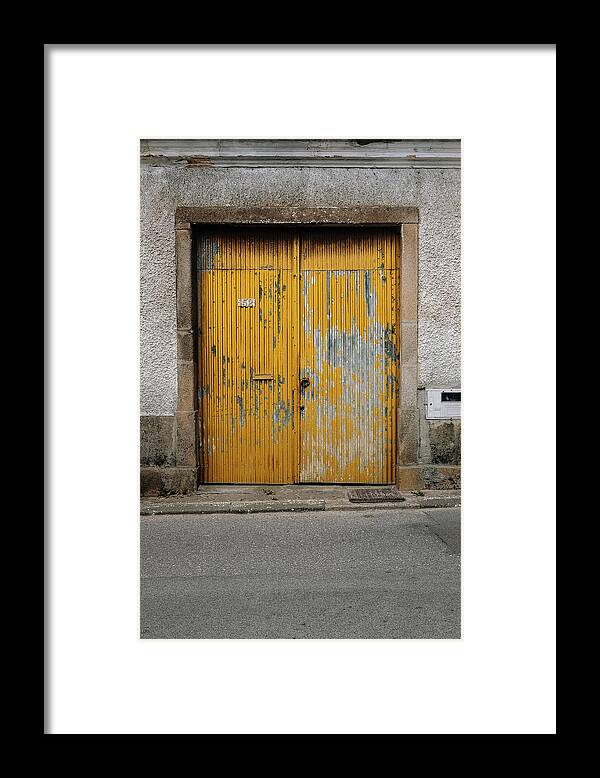 Antique Door Framed Print featuring the photograph Door No 152 by Marco Oliveira