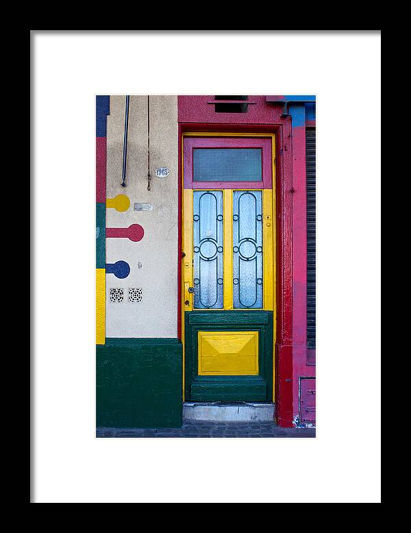 Doors Framed Print featuring the photograph Doors of San Telmo, Argentina by Venetia Featherstone-Witty