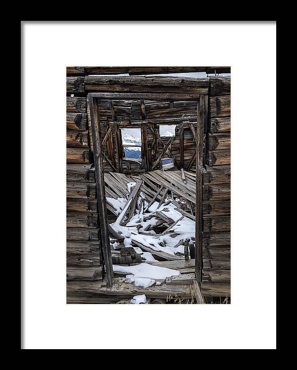 Ghost Town Framed Print featuring the photograph Doorway To the Past by Denise Bush