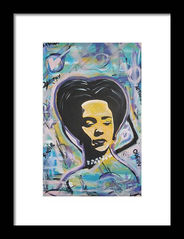 Woman Art Framed Print featuring the painting Dorothy Dorothy by Antonio Moore