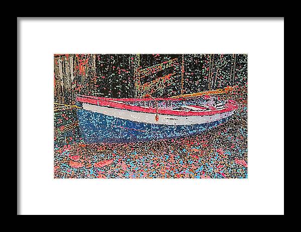 Boat Framed Print featuring the painting Dory - St Andrews by Michael Graham