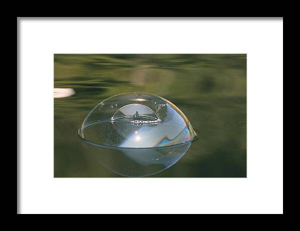 Bubble Framed Print featuring the photograph Double Bubble Portrait by Cathie Douglas