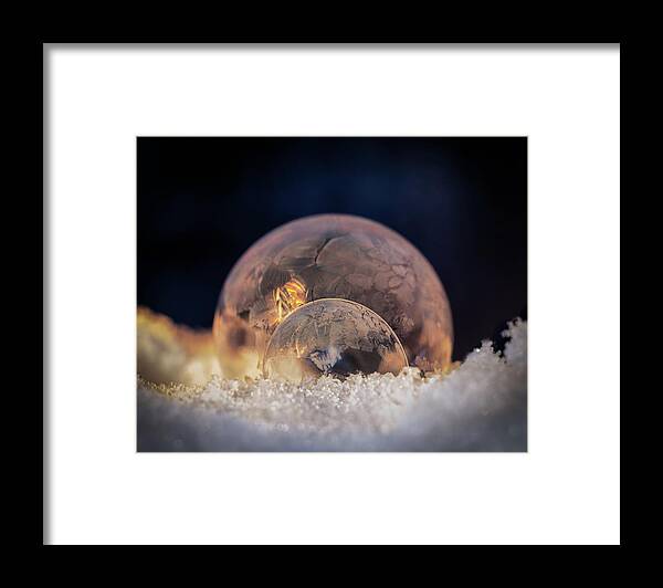 Frozen Framed Print featuring the photograph Double Bubbles by Brian Caldwell