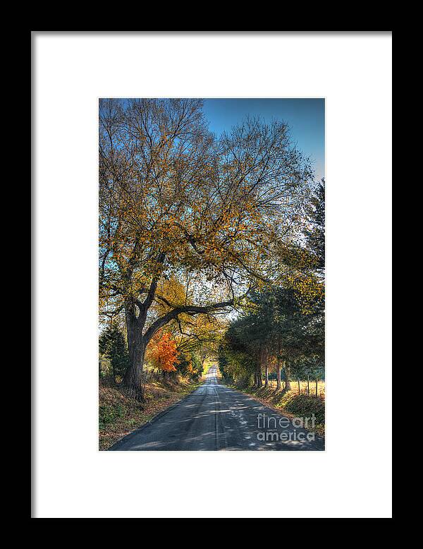 Down A Berger Lane Framed Print featuring the digital art Down a Berger Lane by William Fields