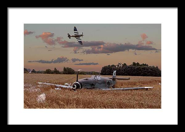 Raaf Framed Print featuring the digital art Down and Out by Mark Donoghue